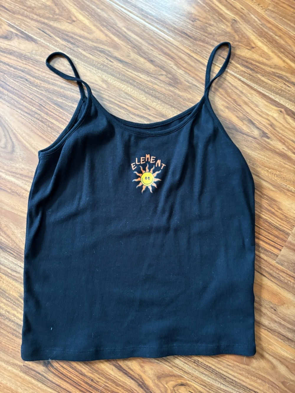 Element Black Tank with Yellow Sun Graphic